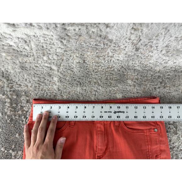 Pilcro Size 27 Stet Ankle Stretch Casual Jeans Orange Pink Pants Button Zip - Picture 6 of 13